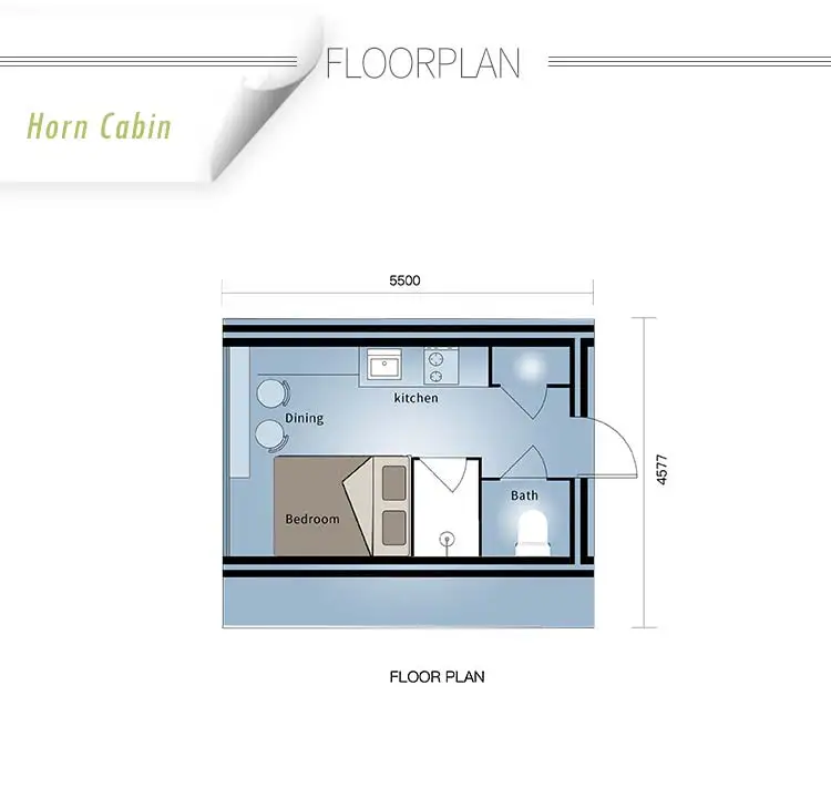 Luxury Modular Hotel Unit Prefab Light Steel Frame House Metal Frame By