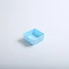 Single-compartment dish (sky blue) made of food-grade PP material