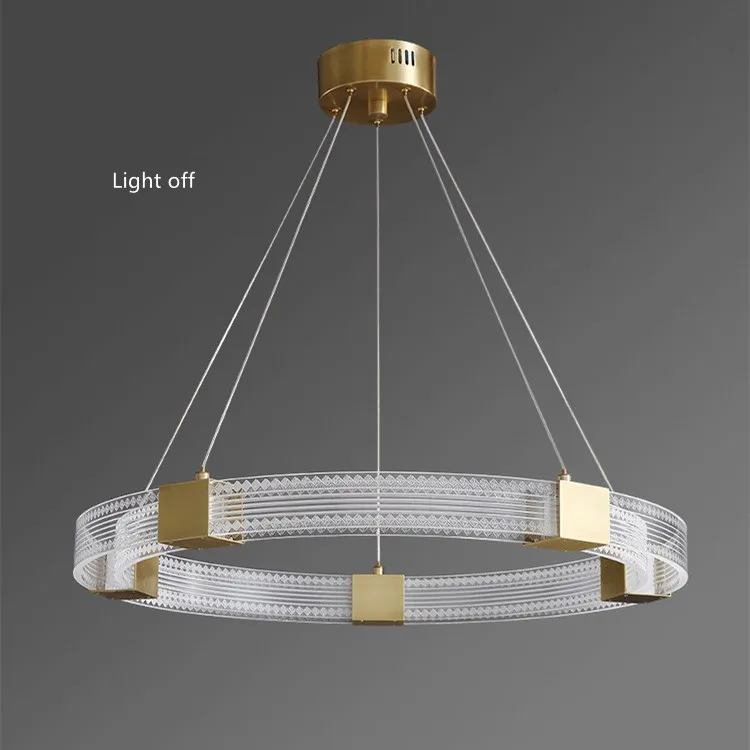 Modern Chandelier Pendant Lamp Circle Pendant Light Nordic living room acrylic chandelier light