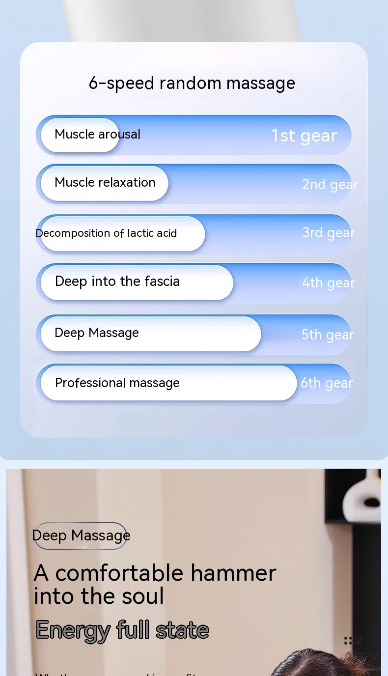 Mini Wireless Massage Gun Fascial Muscle Massager  Fascia Gun