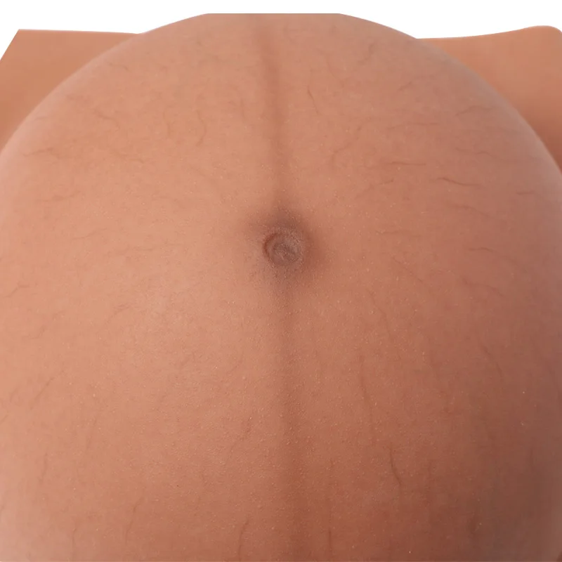 thumbnail interactive-video image 1 of Silicone Pregnant Belly – Artificial Belly Prosthetic – Fake Pregnancy Belly Prop – Avi 1 of 4