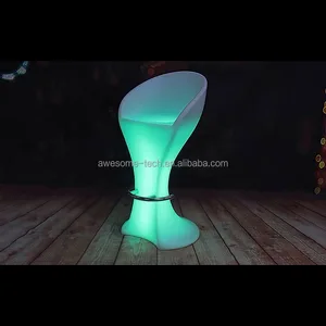 Modern Design Portable Color Changing Rechargeable Glowing Nightclub Party Furniture Outdoor Bar Led Chair