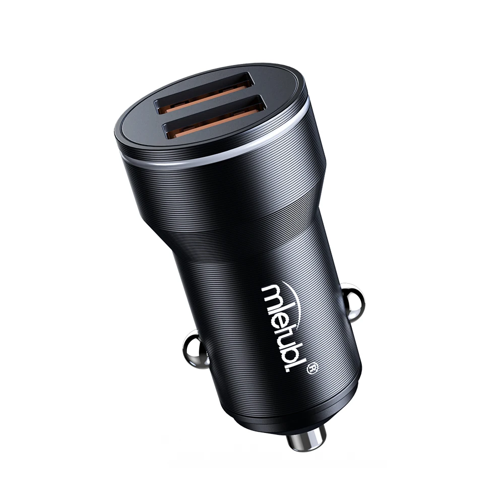 2.4A Dual USB Fast Charging Car Charger with QC3.0 Smart OTP OVP Protection for Mobile Phone Use