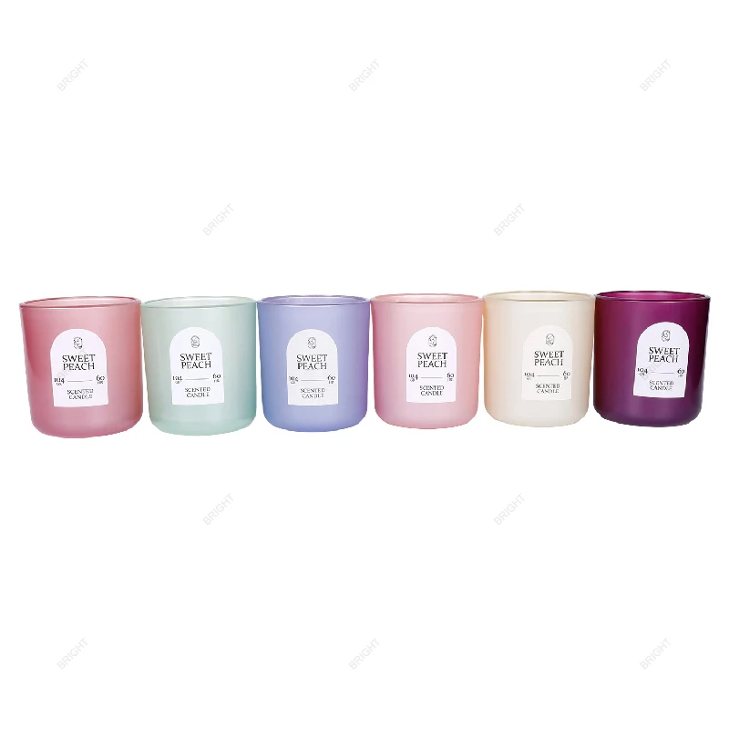Factory Round Bottom Candle Container Luxury Curved 12oz Empty Glass ...