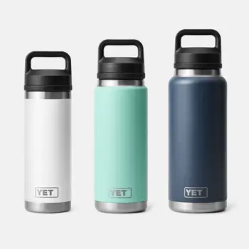 Newly 36oz Yetys Travel flasks Stainless Steel Sports bottle Powder Coated Yetirambller Water Bottle with Wide Mouth chug Lid
