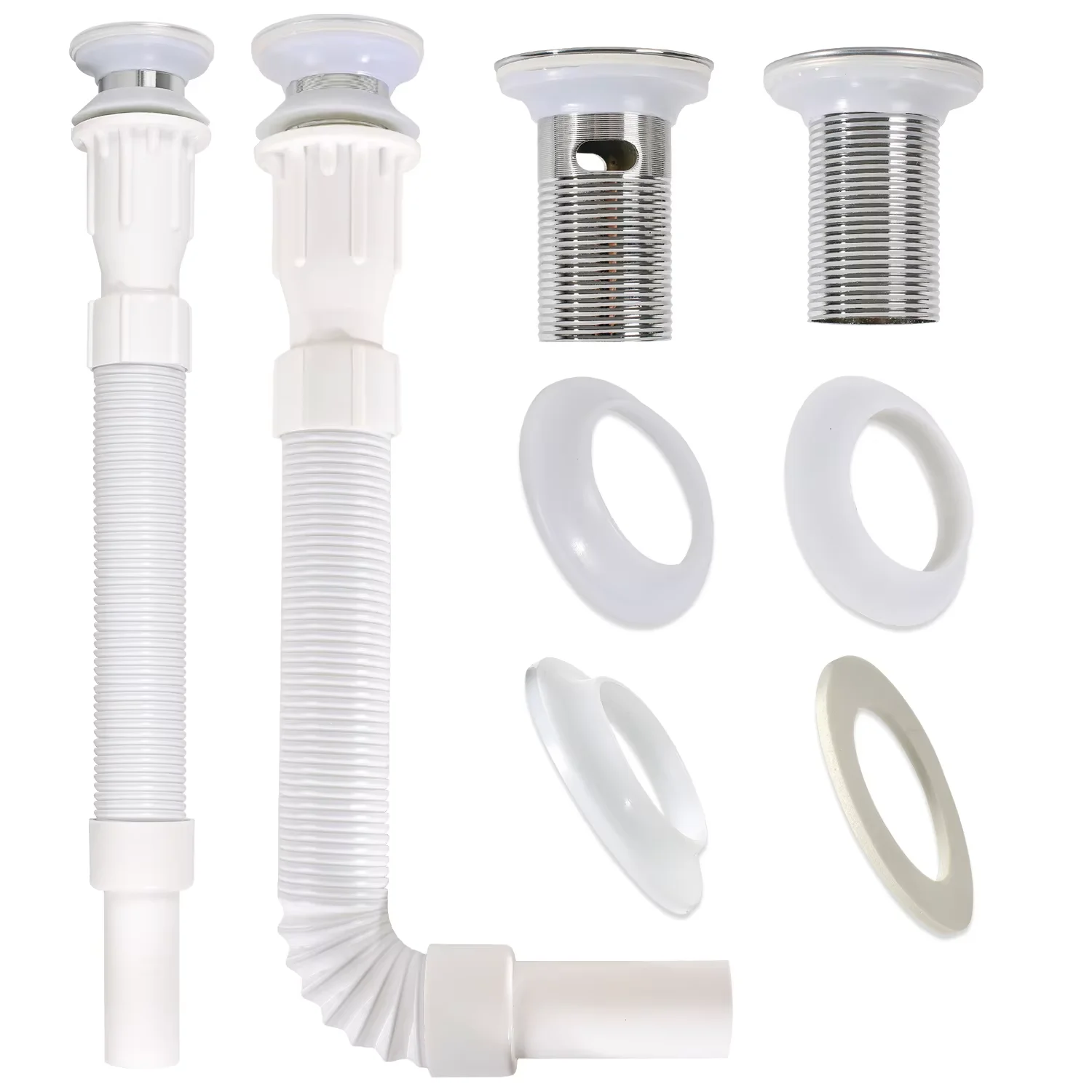 Multifunction Pipe Fittings Kitchen Perforated Under Sink Flap Valve Anti Clogged Drains Pipe With Socket