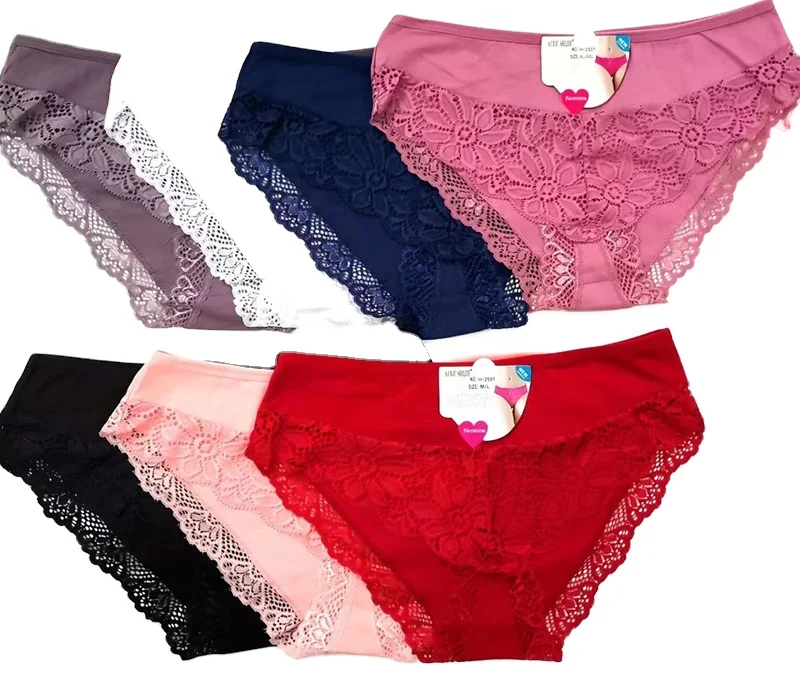 Venta al por mayor precio barato señoras cómodo algodón bragas