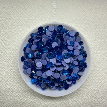 OPL Capri Blue Glass Hotfix Rhinestones - Elegant Decorative Stones for Crafts & Apparel Wholesale