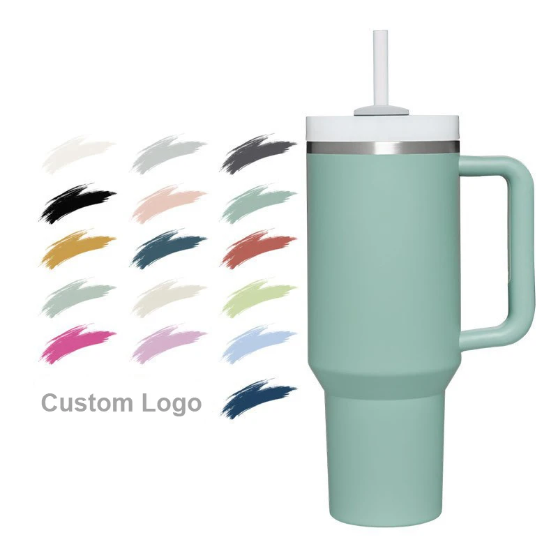 BPA Free Double Wall Vacuum Cups With Logo Custom Logo Printed Flask ...