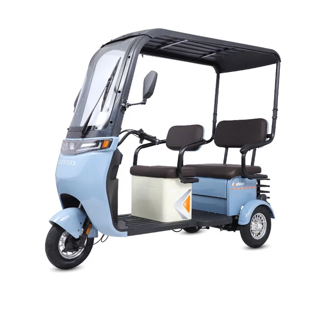 Cheap Price Passengers Loading Closed Cabin Electric Passenger Tricycle Machine for Sale