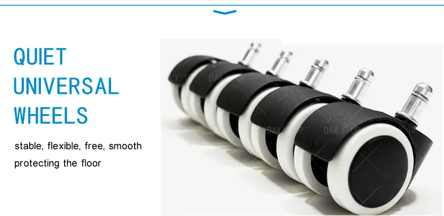 Upholstered Moving Chair with Thin Chair Pads Revolving Adult High Chair Height Adjustable