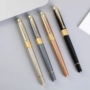 High-End Personalized Metal Gel Pen with Laser Logo Signature Gift Box Premium Advertising Animal Body Promotional Luxury Pens