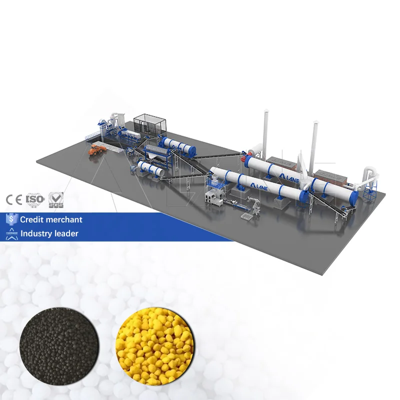 LANE Best Selling Chlorapatite Controlled Release Npk Calcium Salt Di Calcium Phosphate SSP Fertiilizer Production Line