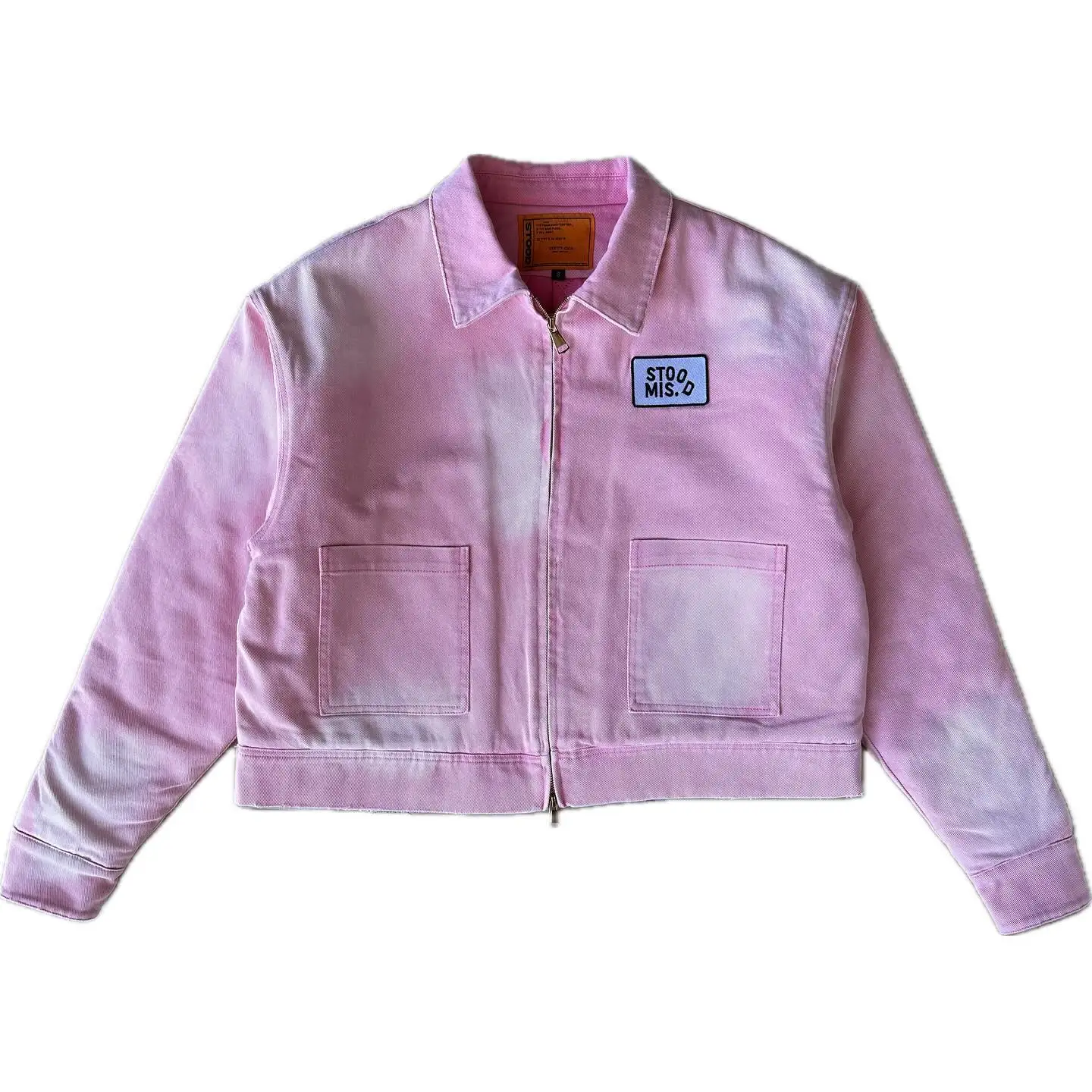 Customized Over Size Patch Logo Winter Jackets Blank Vintage Stone Wash Cotton Zip up Carpenter Detroit Work Bomber Jacket Men gallery 8