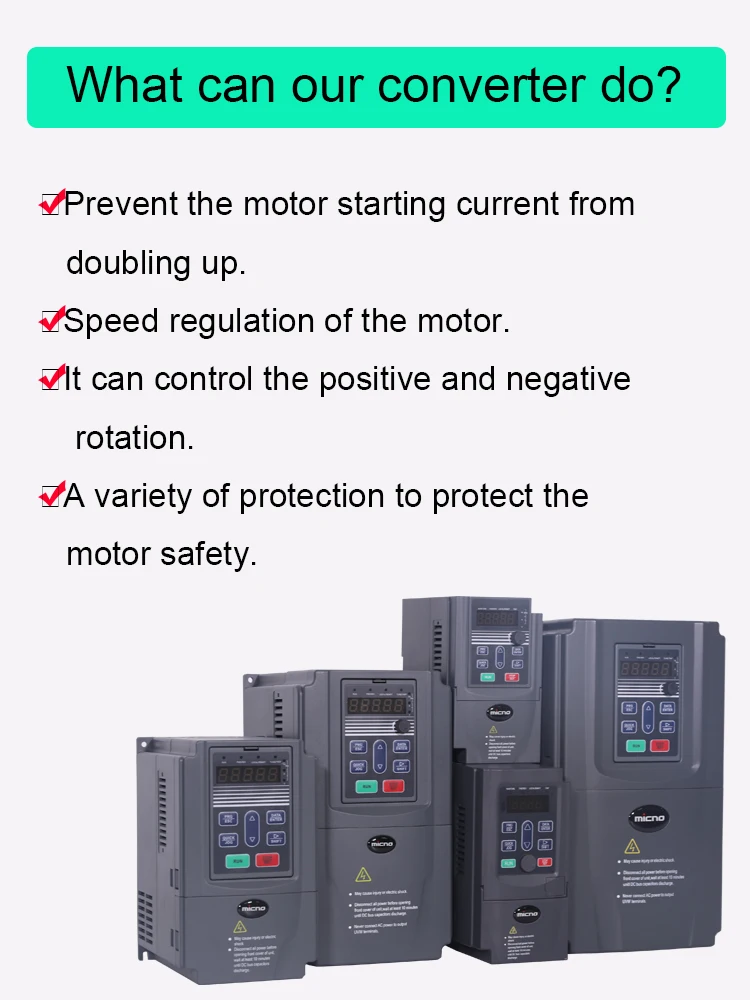 Micno Variable Speed Drive Variator Frequency Inverter Frequency ...