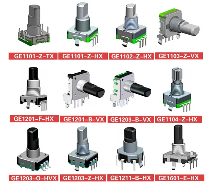 11mm rotary encoder 360 screw knob push button switch incremental rotary encoder switch