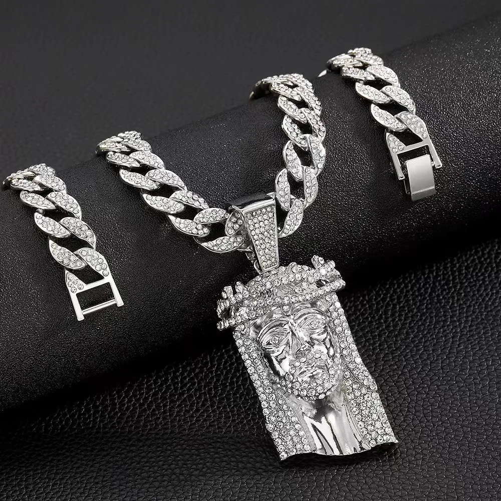 Iced Out Catholic Crucifix Jesus Pendant | BlingKingStar | Free