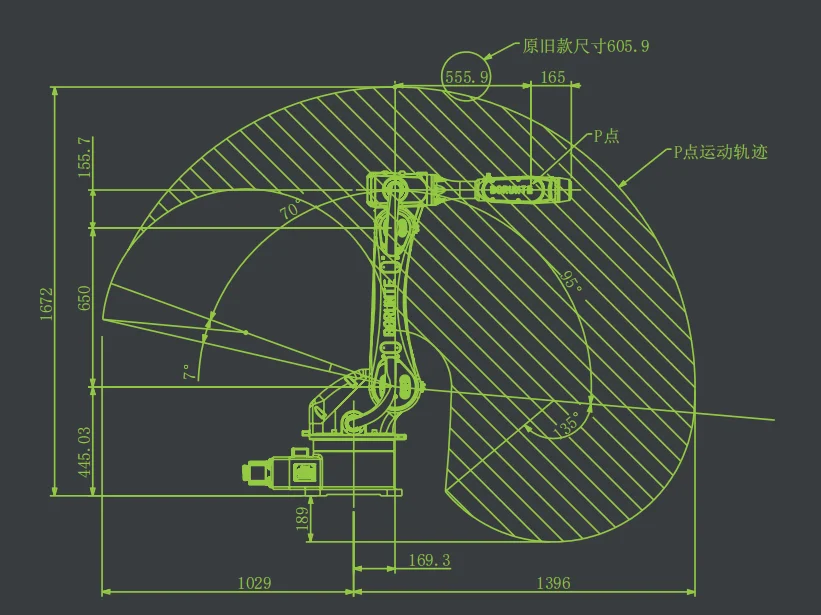 BORUNTE Industrial Robot 6 Axis Robot for Plastic Manufacturing Plant