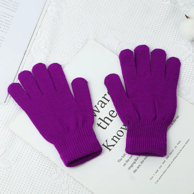 Wholesale Autumn Winter Thick Touch Screen Warm Women Men Knitted