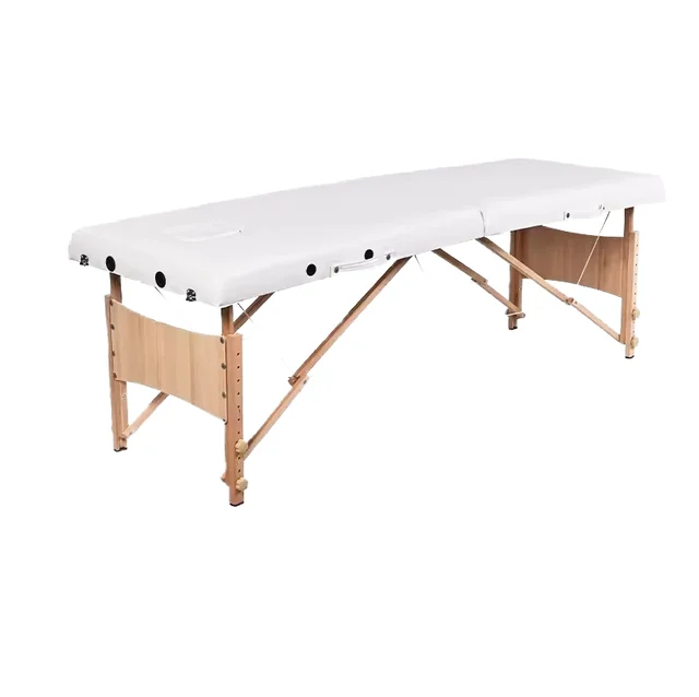 Massage Table Bed SPA Bed 2 Fold Massage Table Heigh Adjustable PU Portable Salon Bed Portable massage table