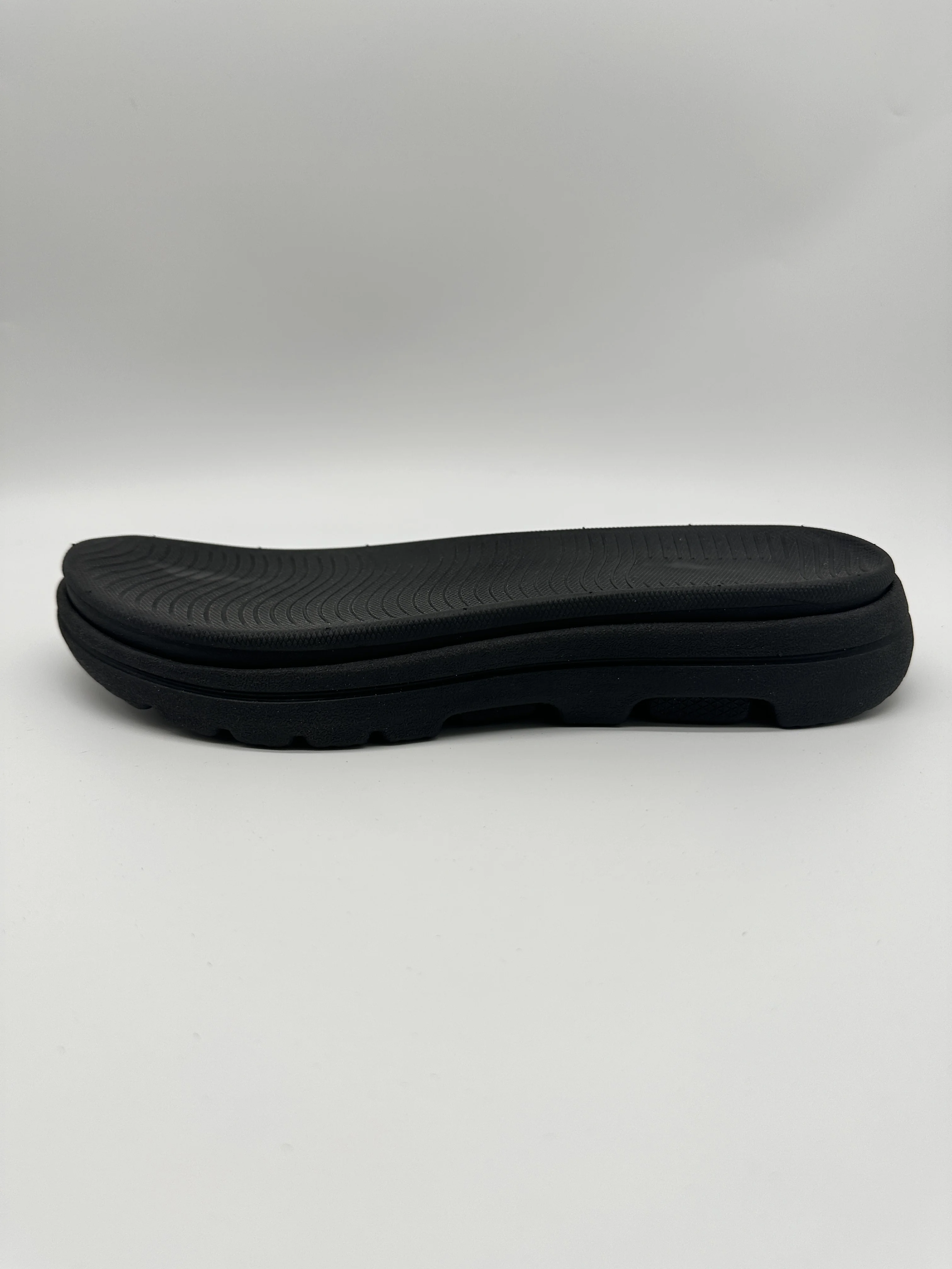 Black Inverted Figure 8 EVA Woman Slippers Sandals Shoe Sole