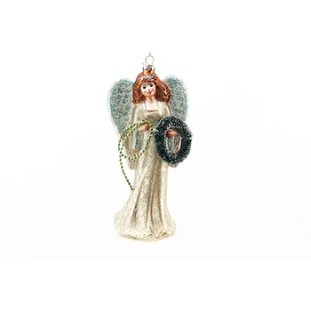The Latest Colorful Home Decoration Christmas Decoration Products Angel Shaped Glitter Sequins Beaded Glass Crafts