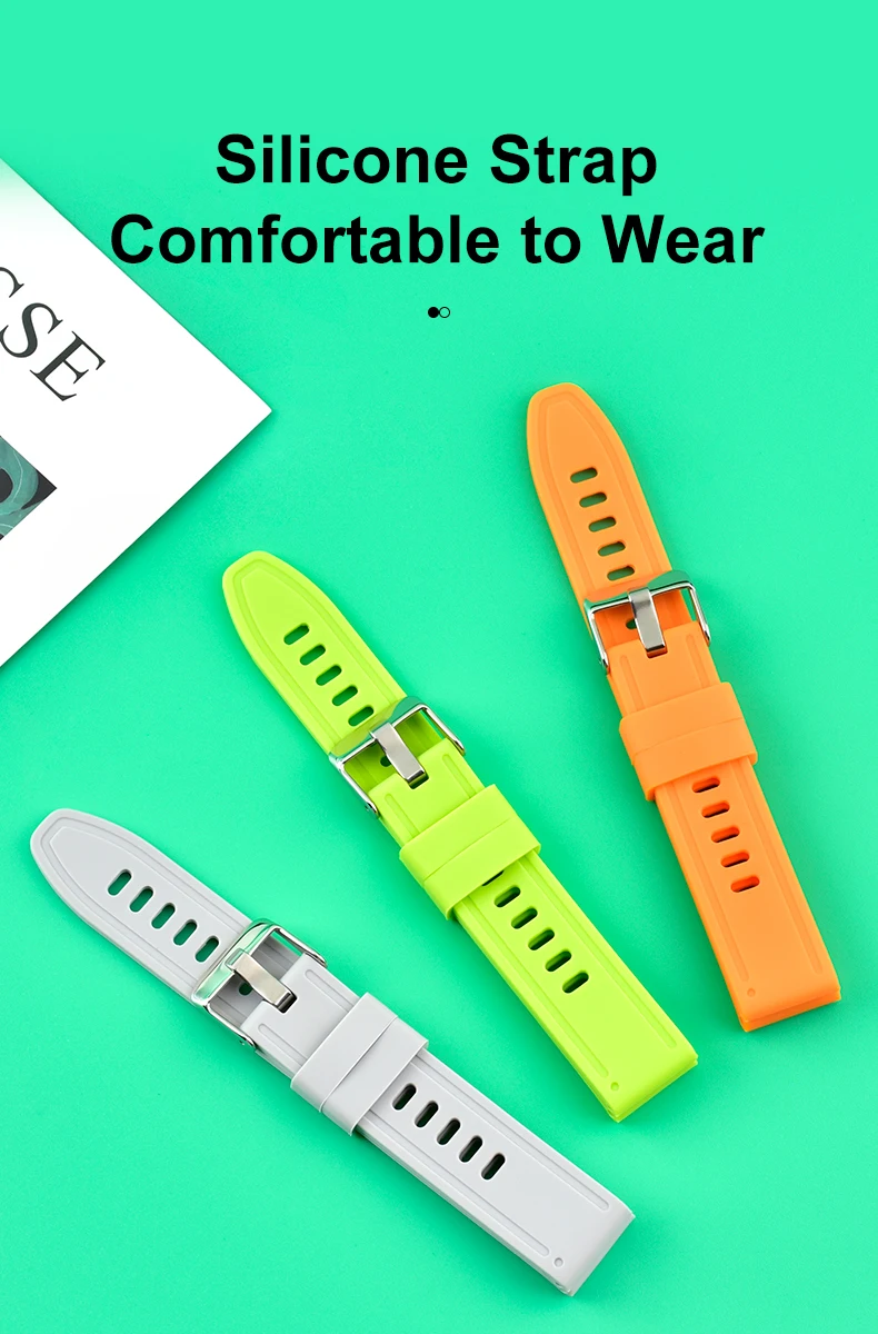 18mm 20mm 22mm Multi Color Camouflage Quick Release Silicone Rubber