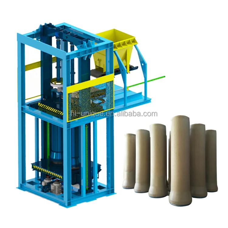 Manufacturers Vertical Rcc Automatic Precast Pipe Making Machine 900mm