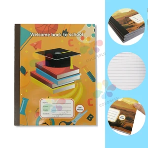 Popular Color B5 Notebook 100 Sheets Scenery Print Collection for South American Market Composition Book Bulk