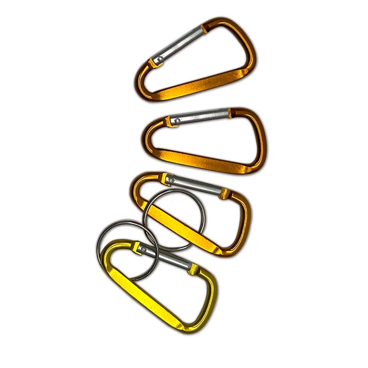 40mm Flat Mini Clip Custom Carabiners Aluminum Carabiner Clip Hook