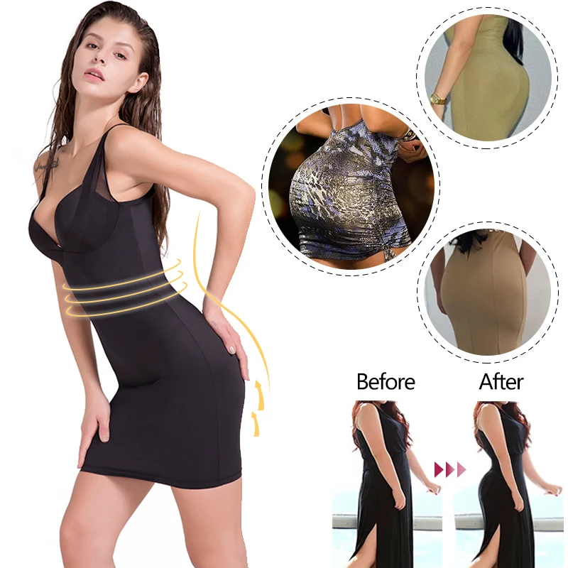 women seamless full body shaper skirt