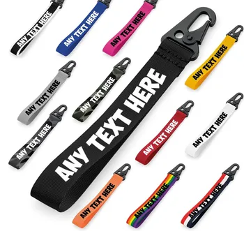 BSBH Sublimation Printed Short Lanyard Keychain Carabiner Hook High Resistence Portable