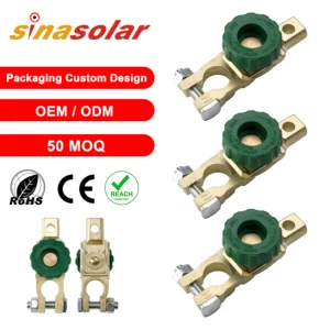12-24V Zinc Alloy Negative Brass Auto Universal Quick Cut-off Disconnect Car Battery Post Screw Terminal Switch Isolator