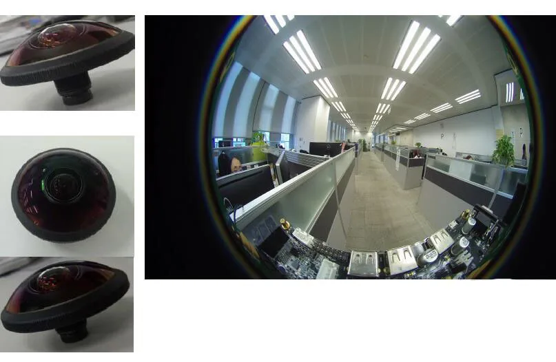 Objectif Fisheye 1.8 Mm 5 MP M12 – Objectif CCTV Grand Angle 180° HD Pour Caméra Surveillance Panoramique