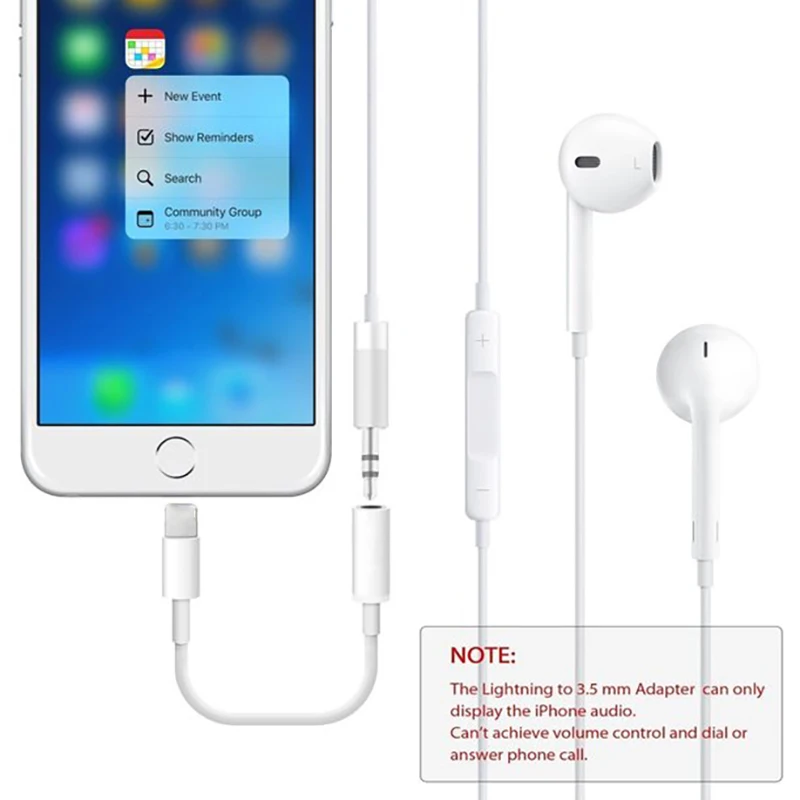 Xput Lightning To 3.5mm Headphone Audio Jack For Apple Headphone Audio