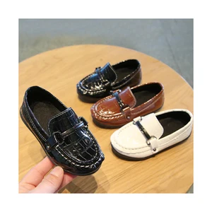 Patent Leather Baby Girl Dress Shoes Fashion Trend Soft Kids Footwear Wholesale New Design Flat Children's Casual Shoes
