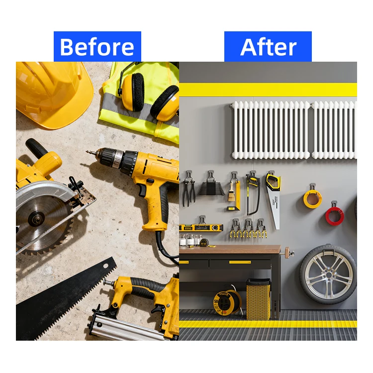 Hot Sale Heavy Duty Garage Organizer Hooks Utility Wall Storage Rack Hooks With Anti-Slip Coating for Hanging Tool details