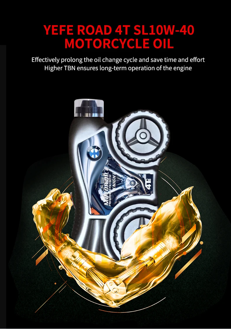 Yefe Gasoline Graphene 1l 4t 20w50 15w40 Lubricants For Vehicles