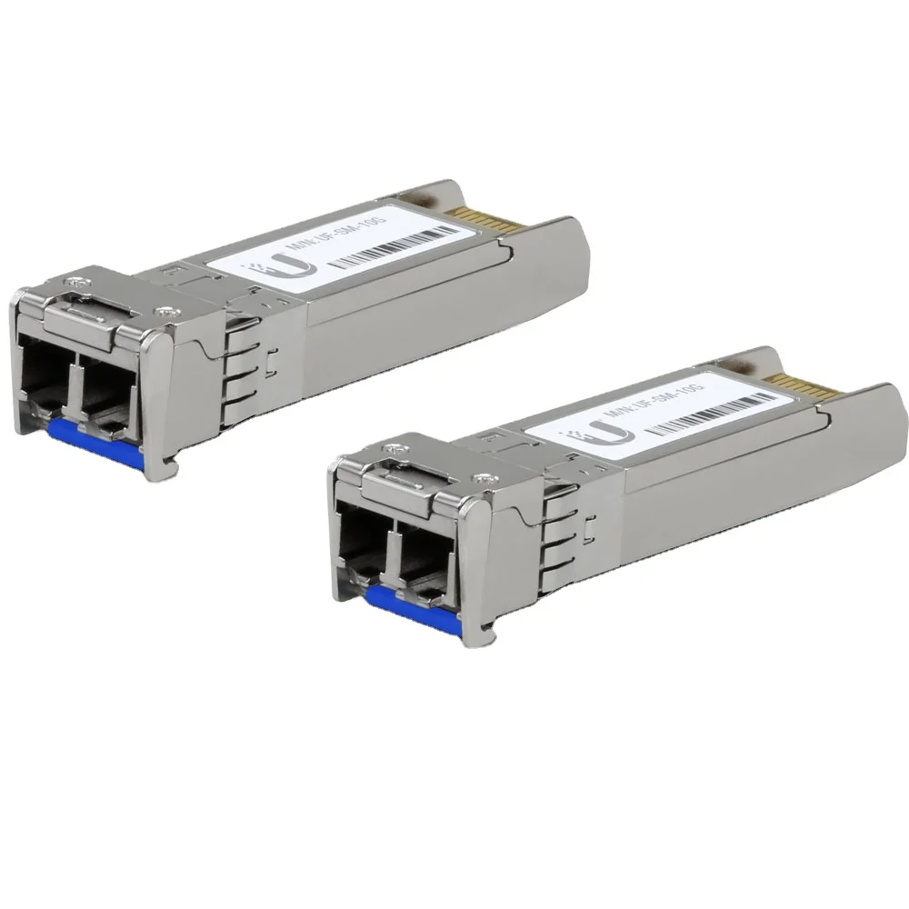 Трансивер Ubiquiti UF-SM-10g Single-Mode Module 1g Bidi 2pack. Модули SFP+ Ubiquiti < UF-SM-10g > 2 модуля SFP+ (Duplex 10gbase-LR, LC, SM). SFP модуль LC/SM Duplex. Модуль. 1g SFP, SM, 10km.