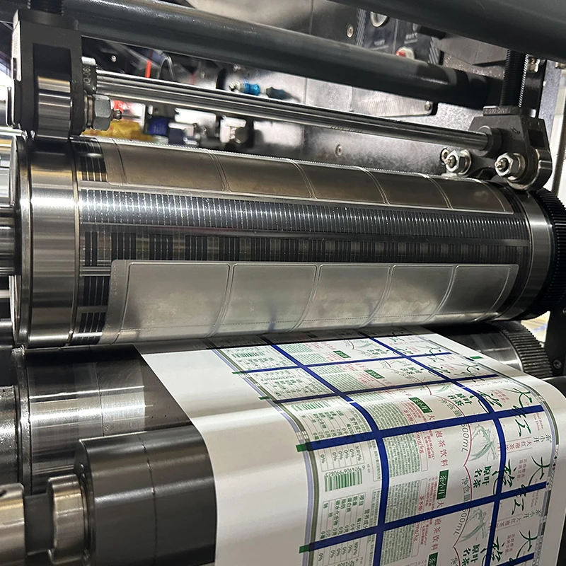 High Speed Stack Digital Thermal Paper Logo Multi-color 12 Color PVC Barcode Printing Press Machine