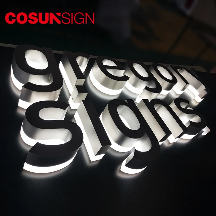 Halo lighted lit acrylic letters L1000