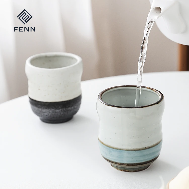 product fenn high quality vintage pottery cup customized creative tea water coffee ceramic cup for home stoneware tea cup-59