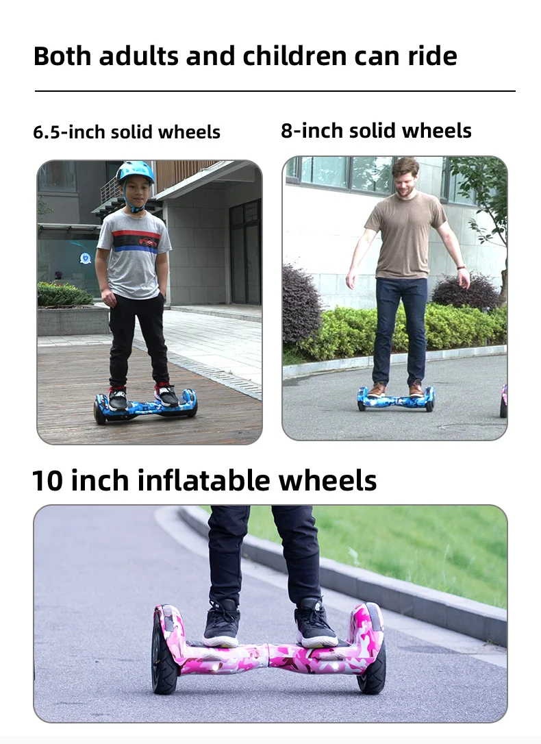 Best Price Hoverboard Scooter with LED Lights & Bluetooth Many Colors Available Self-balancing Scooter