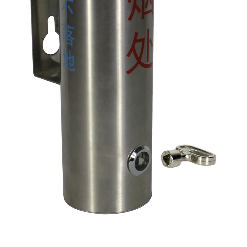 Factory Direct Sale Home and Commercial Use 304 SUS Wall Mounted Ashtray for Indoor and Outdoor