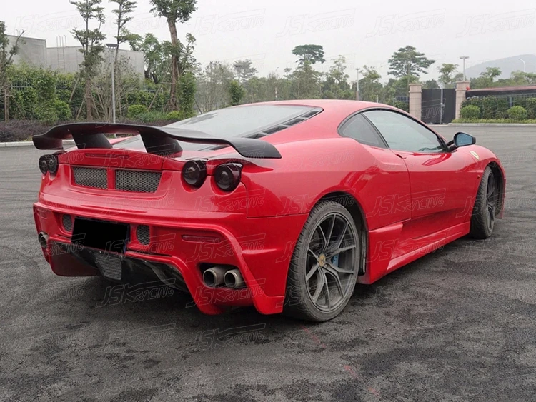 F430 Rear View Veilside Style Carbon Fiber Rear Spoiler For 2005-2009 Ferrari F430 ...