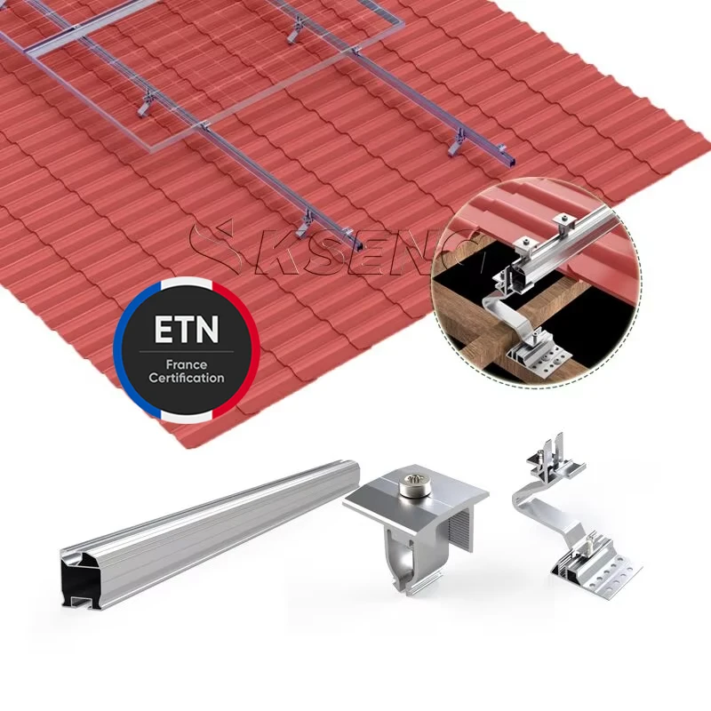 Kseng Latest Solar Roof Mounting System French ETN Certification for Solar Panel Roof Rack and Tile Roof Bracket