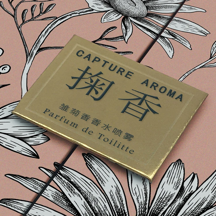 Custom Luxury Cosmetic Packaging Box with CMYK 4 Color Offset Printing and Recycled Materials for Perfume Bottle Box
