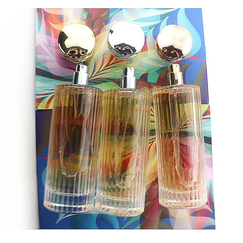 Elegant 155ml Perfume Bottle with Leather Label & Metal Cap