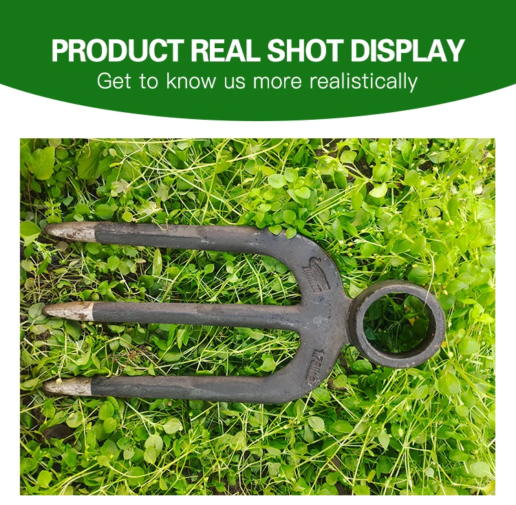 product hot sale customizable agricultural  hand tools garden  iron forged fork hoe-4