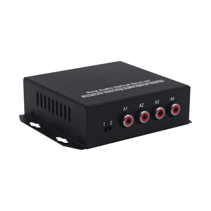 Convertidor de audio a fibra óptica de canales Conexión de